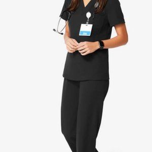 Figs scrubs in black